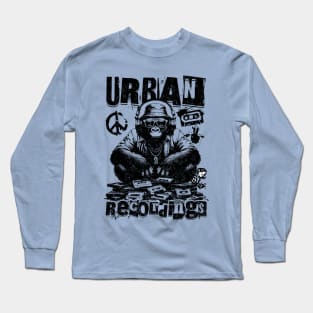 Urban Hip-Hop Gorilla Music Tape Long Sleeve T-Shirt